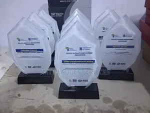 Crystal Award Plaque Branding and Plaque