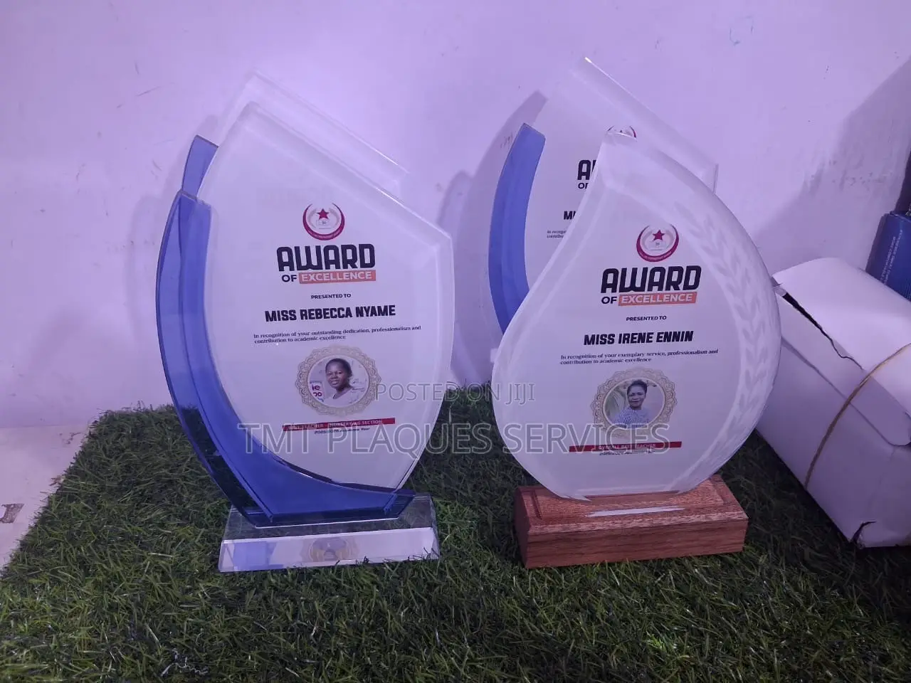 Crystal Award Plaque Branding and Plaque