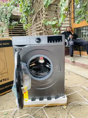 Shop the New Nasco Nasfl-Js10kg-S Front Load Washing Machine – 10kg