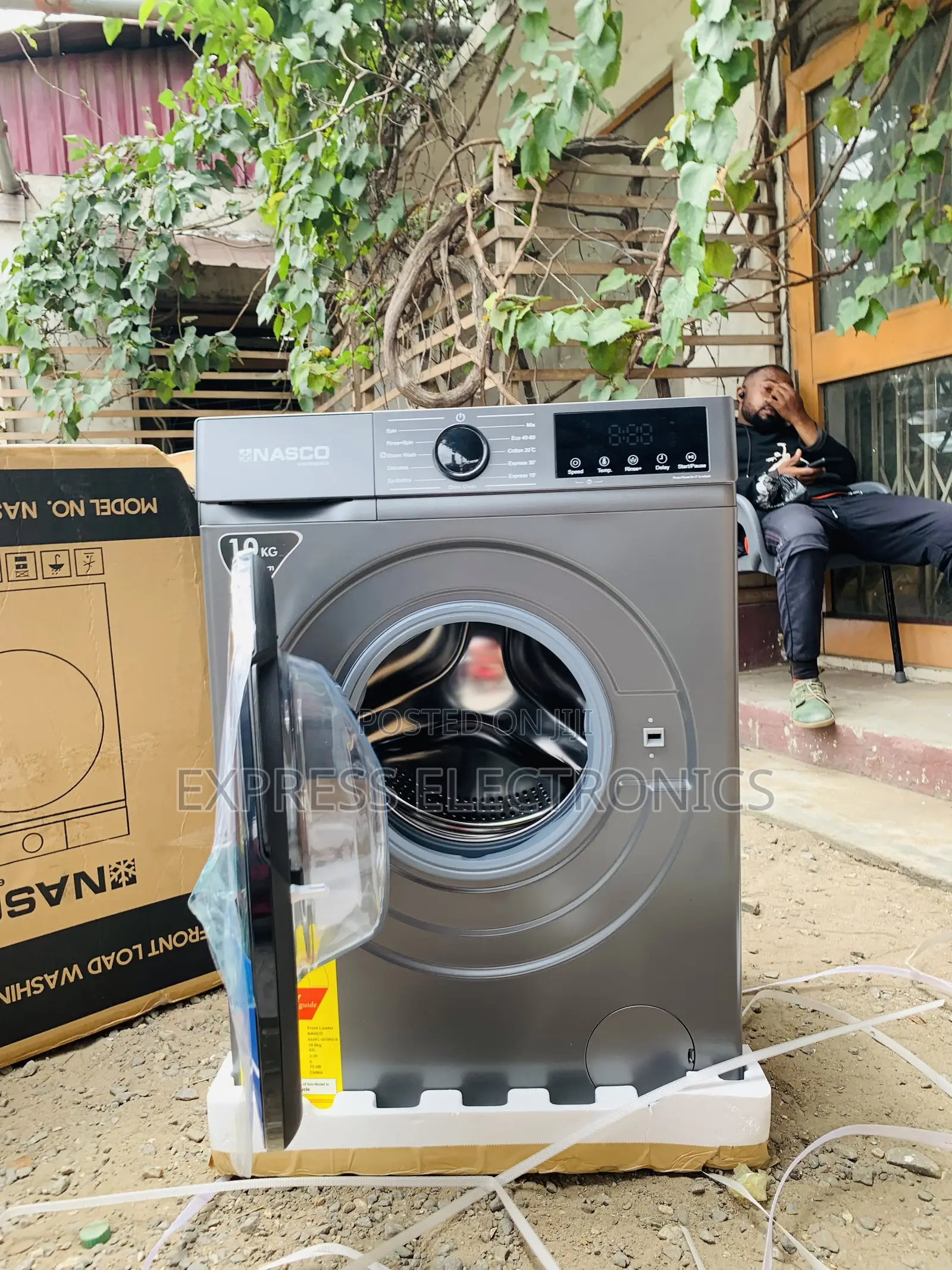 Limited Stock Nasco Nasfl-Js10kg-S Front Load Washing Machine – 10kg