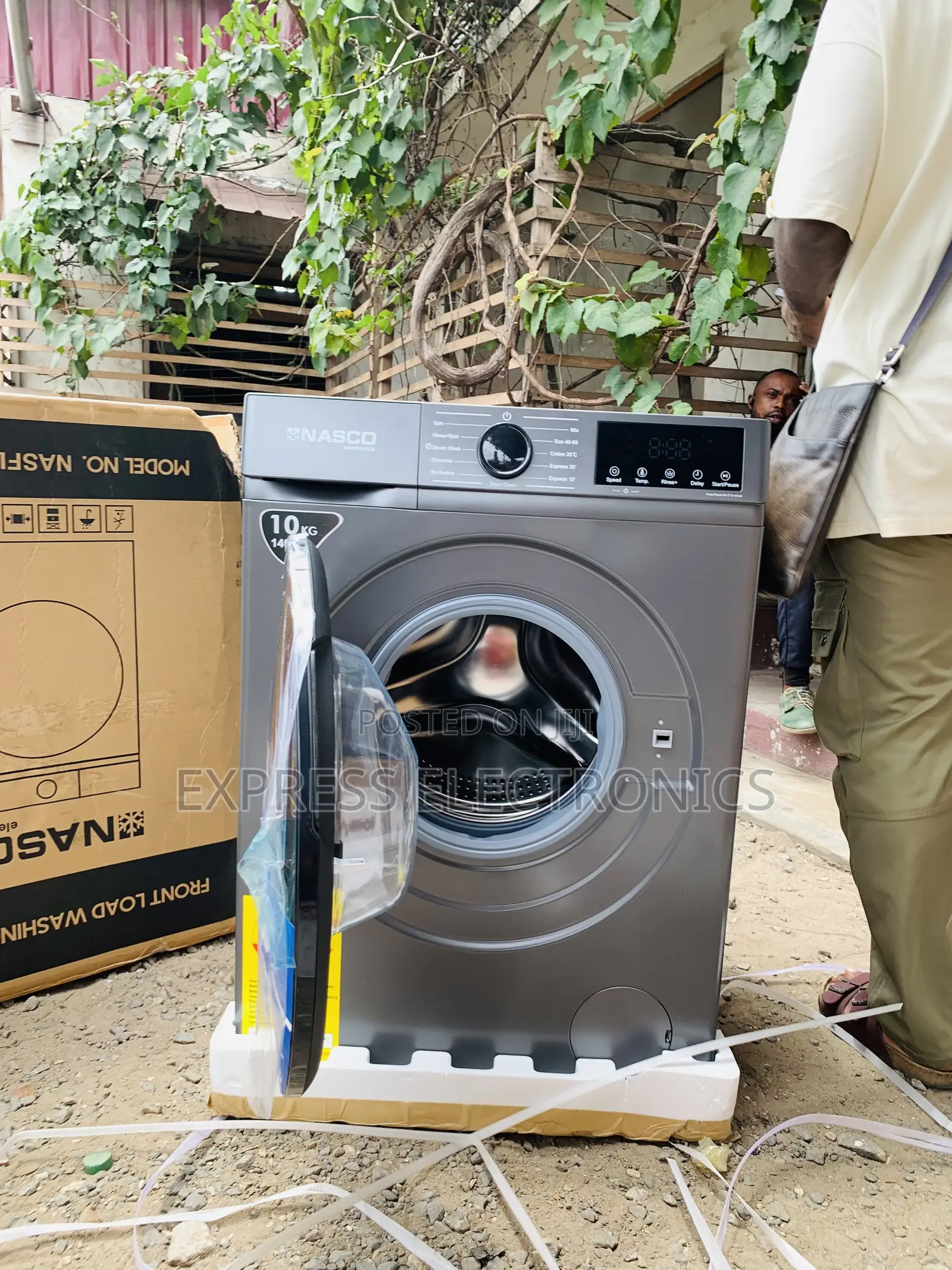 Place Your Order Nasco Nasfl-Js10kg-S Front Load Washing Machine– 10kg