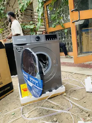 Ultra Modern Sleek Nasco Nasfl-Js10kg-S Front Load Washing Machine10kg