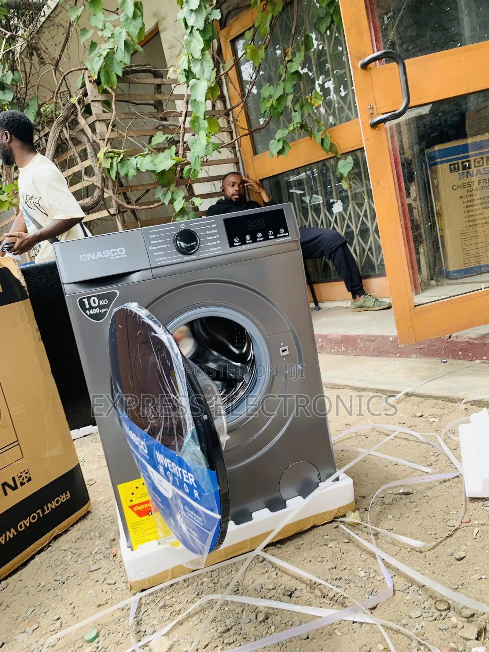 Ultra Modern Sleek Nasco Nasfl-Js10kg-S Front Load Washing Machine10kg
