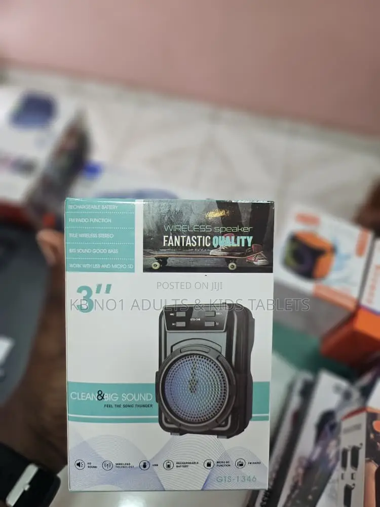 GTS-1346 Portable Wireless Bluetooth Speaker–TWS,FM Radio,USB SD Card