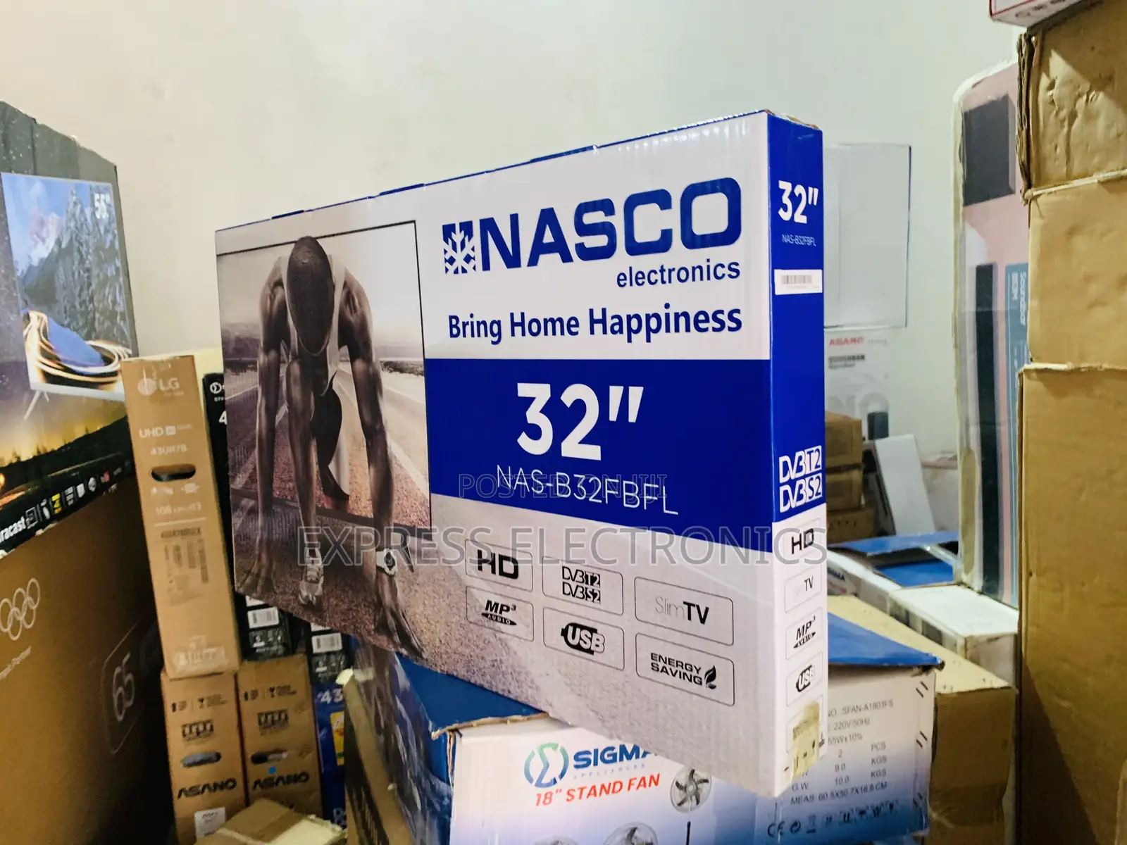 Highly Recommended Nasco 32" Digital Satellite TV (NAS-B32FBFL)FHD