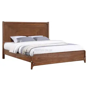 Bed Frame, Walnut Veneers(Queen Size)