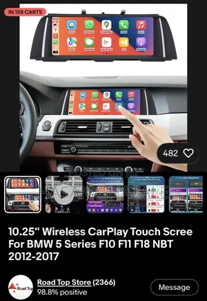 BMW F10 Apple/Android CarPlay Screen