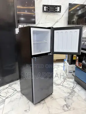 Super Classic Nasco Nas F2-13fl Top Mount Freezer Fridge(dark Gray)