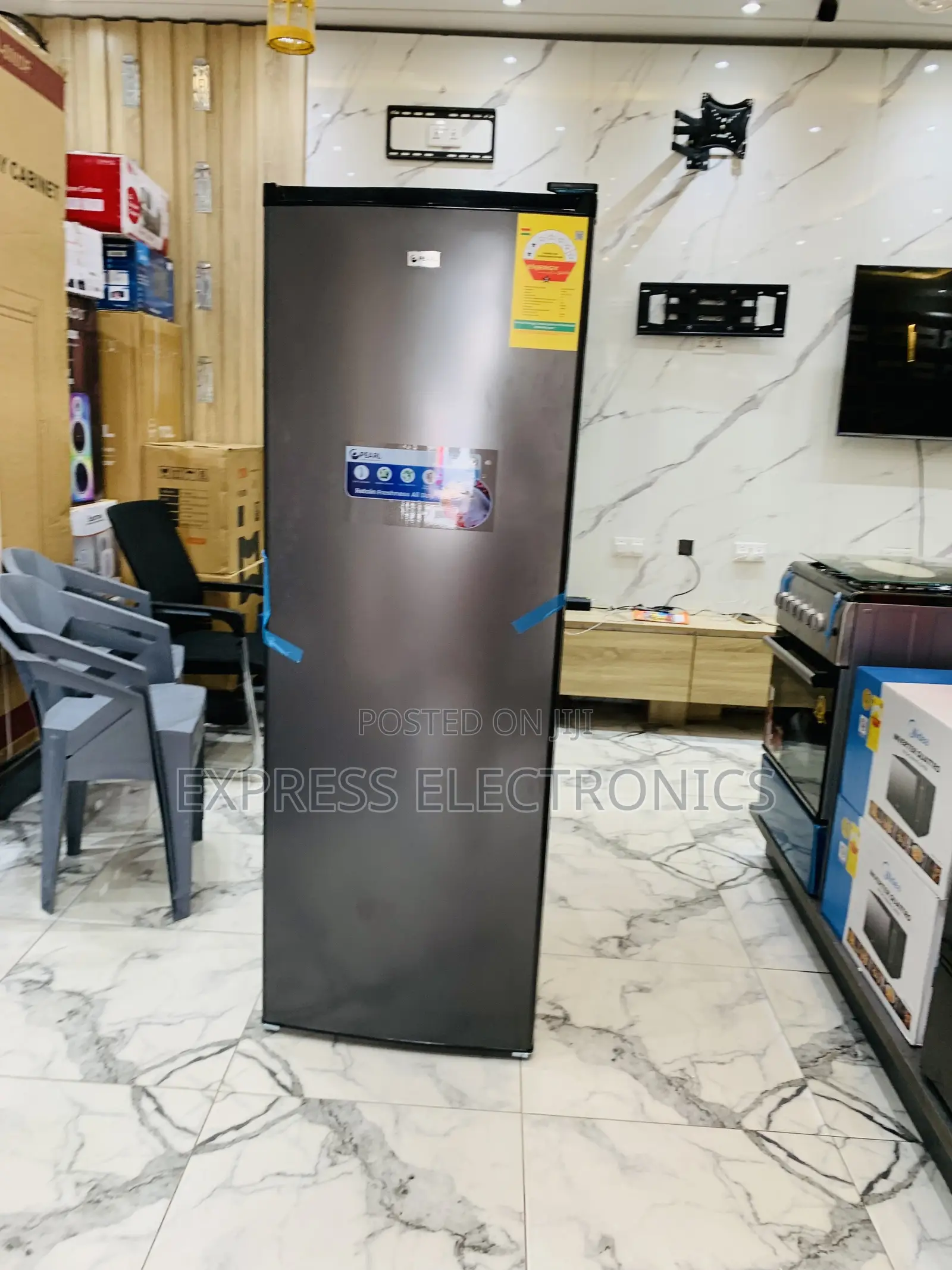 Ultra Modern Sleek 225L Pearl Upright Freezer PUF-370 Multi Air Flow