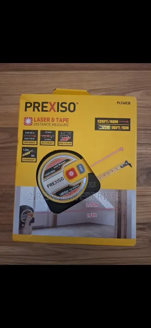 Prexiso 2-in-1 Laser Tape Distance Measure Model: PLT40CB