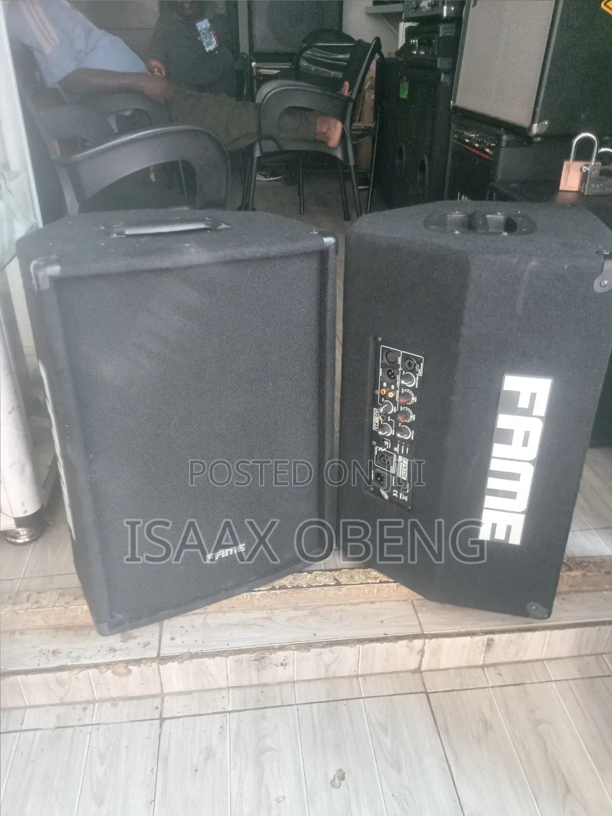 FAME 15" Active Speakers (Pair) - 1000W Powerful PA System