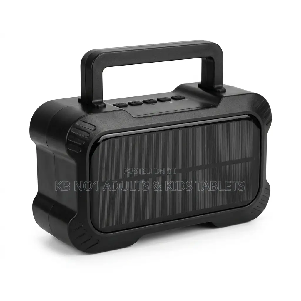 Portable Bluetooth Speaker Solar Power Flashlight,Radio, USB MicroSD