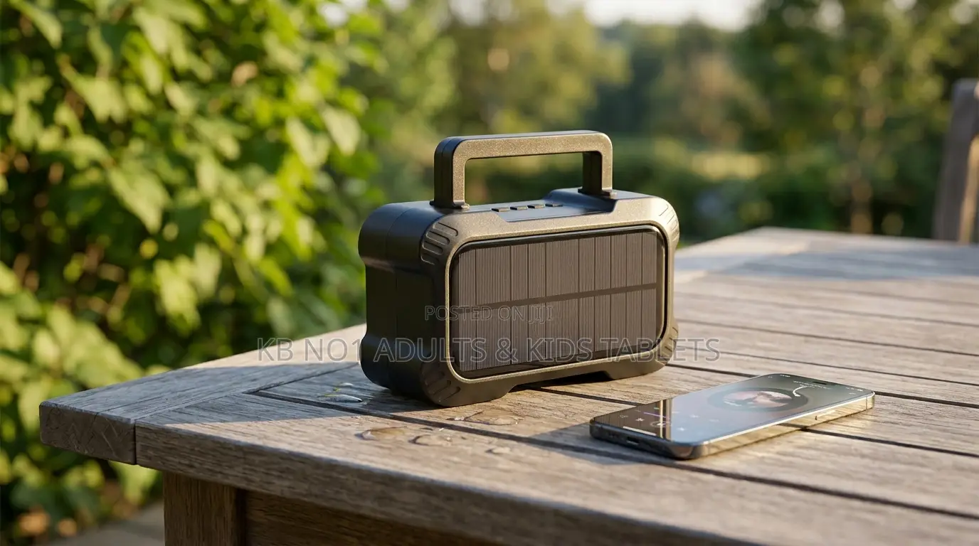 Portable Bluetooth Speaker Solar Power Flashlight,Radio, USB MicroSD