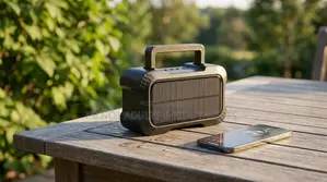 Portable Bluetooth Speaker Solar Power Flashlight,Radio, USB MicroSD