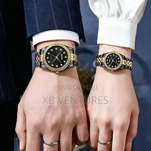 2PCS Couple
Black/Gold
Wristwatches