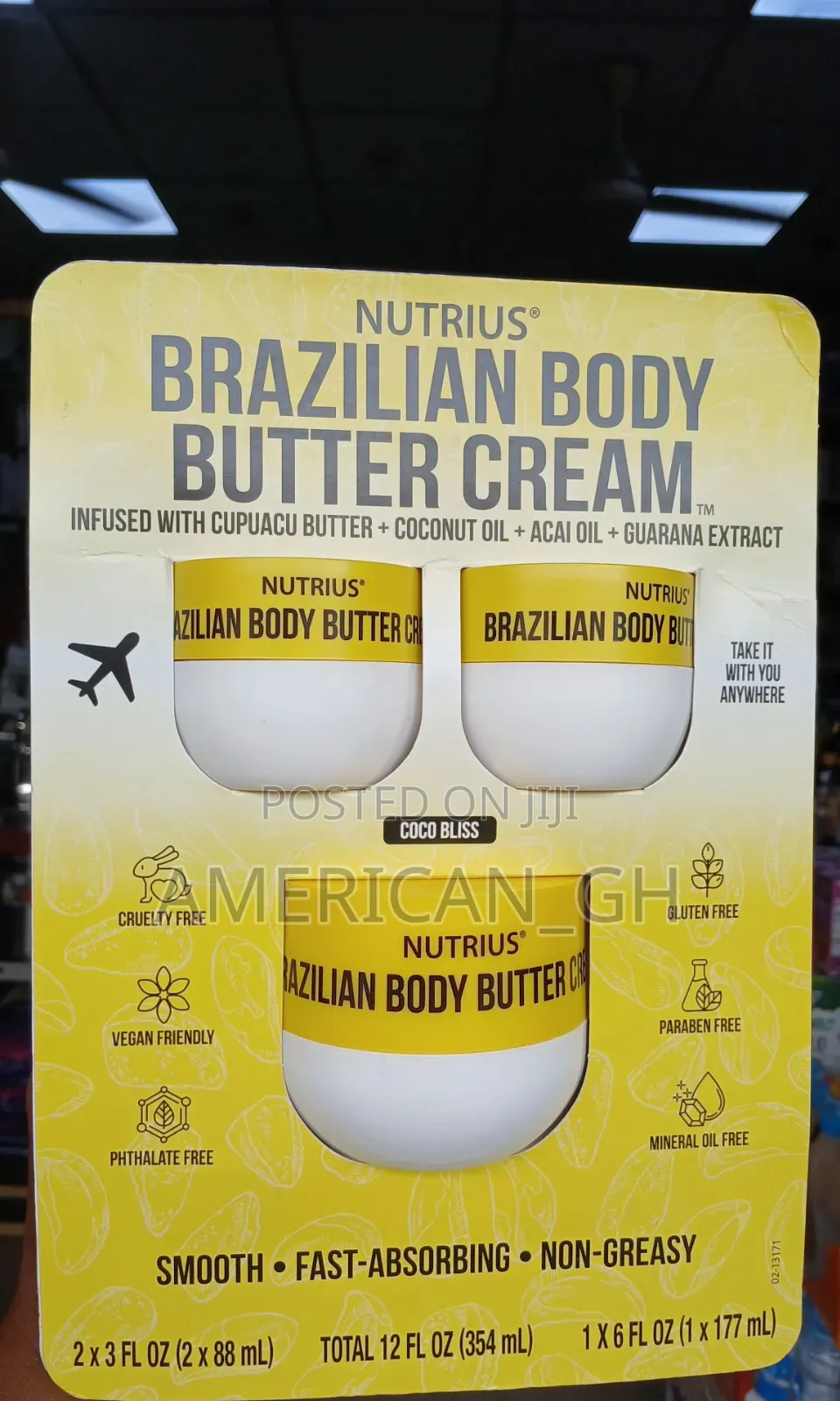 Brazilian Body Butter Cream (3pack)