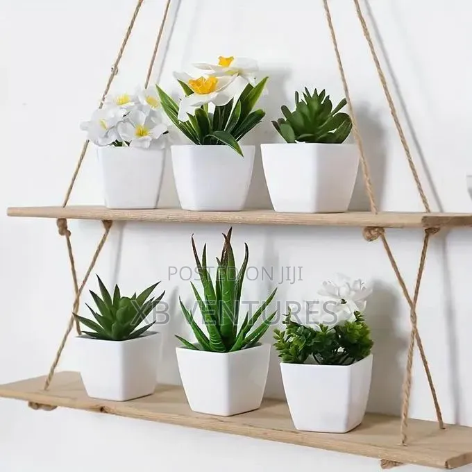 A Set of 6 Artificial Plant Bonsai, With a Realistic Feel