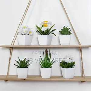 A Set of 6 Artificial Plant Bonsai, With a Realistic Feel