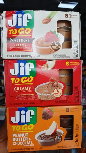 Jif to Go Peanut Butter Creamy, 8 Packable Snack Cup