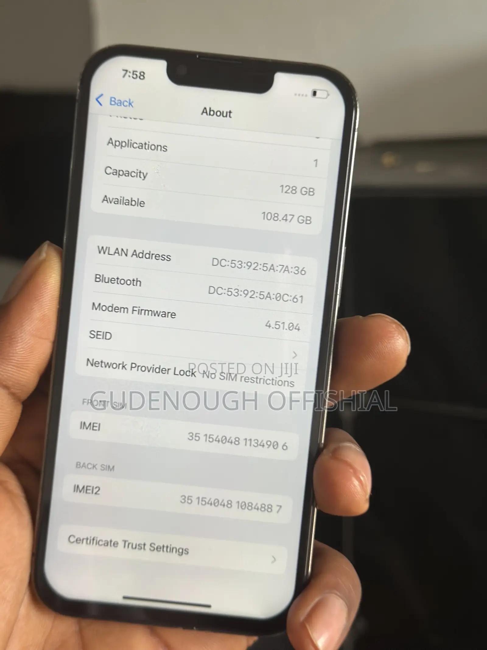 Apple iPhone 13 Pro 128 GB Black