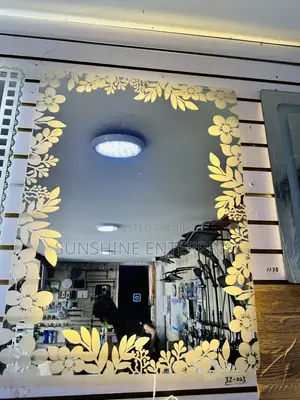 Circle Wall Mirror With Led Light