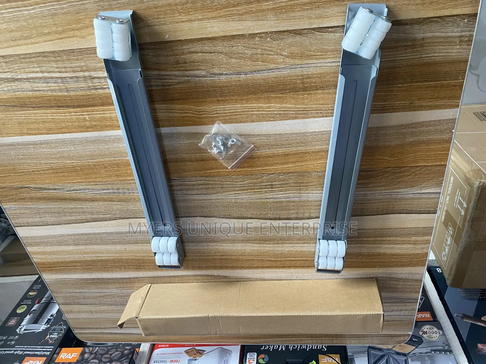 Universal Adjustable Appliance Stand With Wheels - 2PCS Set