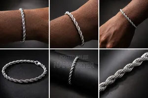 Silver Rope Bracelet