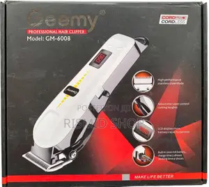 Geemy Cordless Professional Hair Clipper , Model: Gm-6008