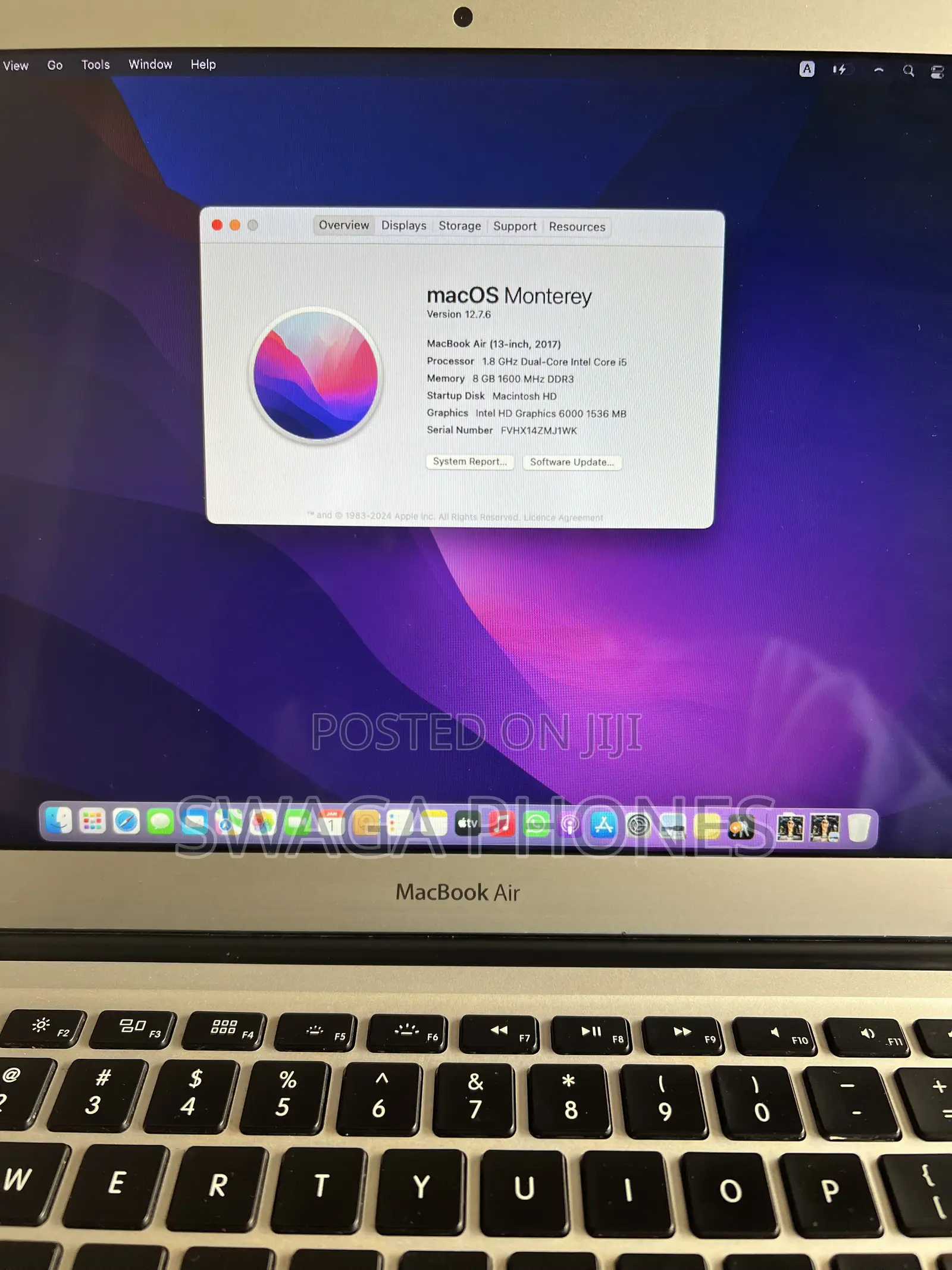 Laptop Apple MacBook 2017 8GB Intel Core i5 SSD 256GB