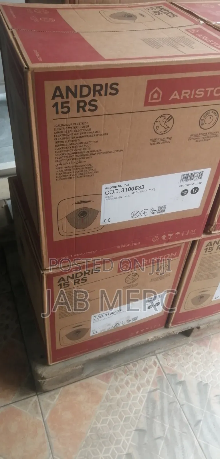 Ariston Italian 15L Instant Water Heater