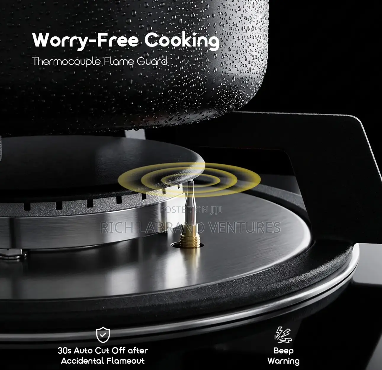 Oraimo FlameSaver D1 2-Burner Gas Stove With Timer