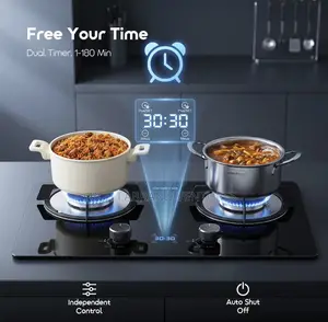 Oraimo FlameSaver D1 2-Burner Gas Stove With Timer