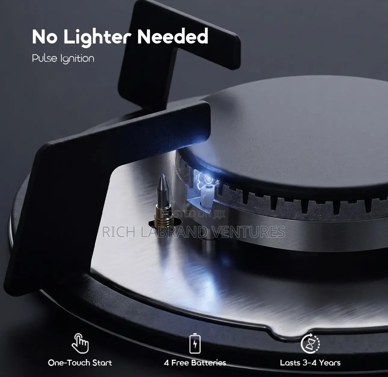 Oraimo FlameSaver D1 2-Burner Gas Stove With Timer