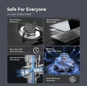 Oraimo FlameSaver D1 2-Burner Gas Stove With Timer