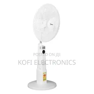 A Perfect 5 Blade Midea Rechargeable Fan 18" -White