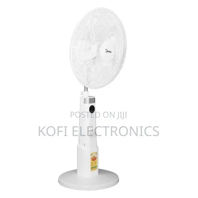 A Perfect 5 Blade Midea Rechargeable Fan 18" -White