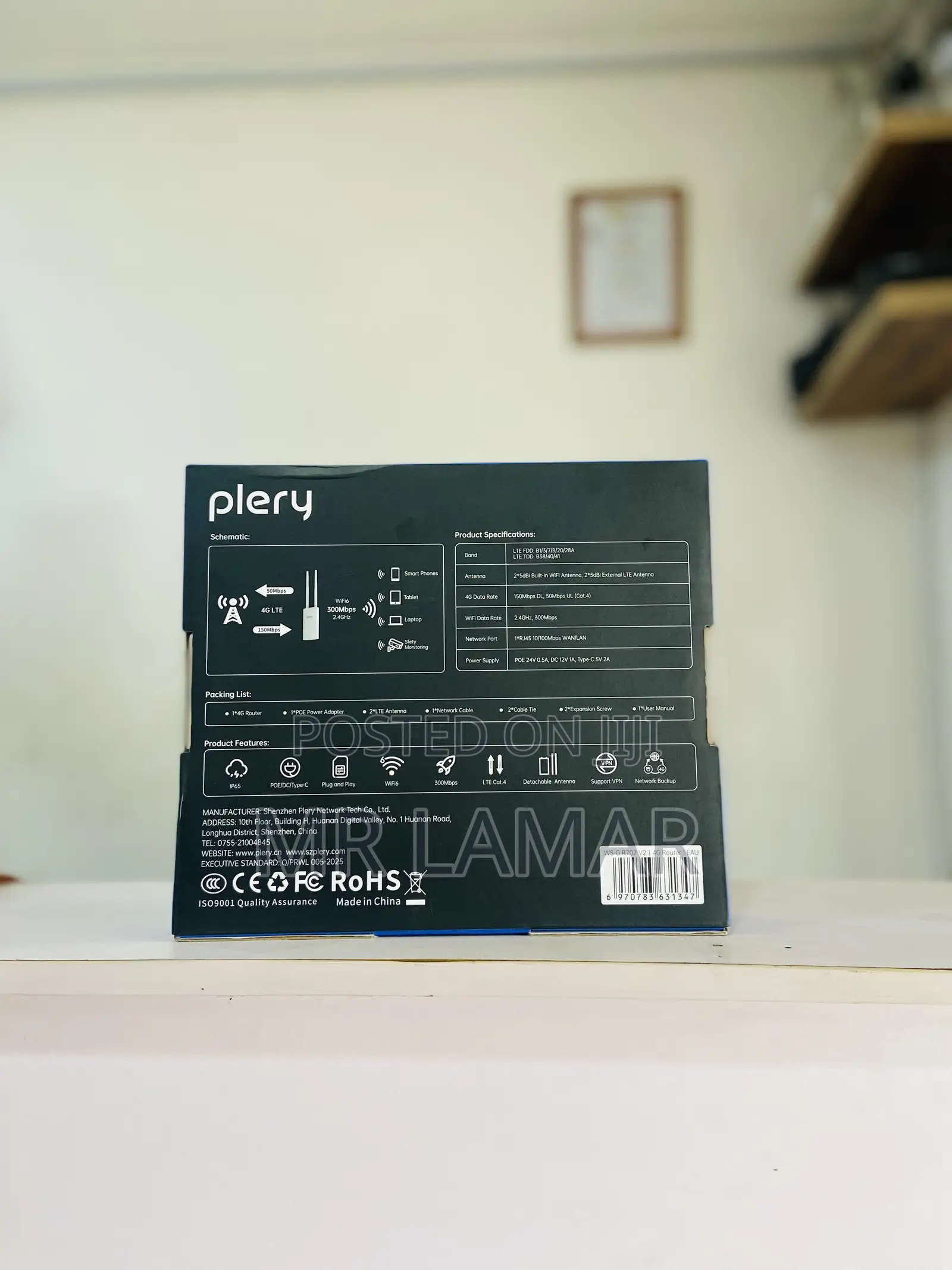 Plery Ax300 Outdoor 4g Router