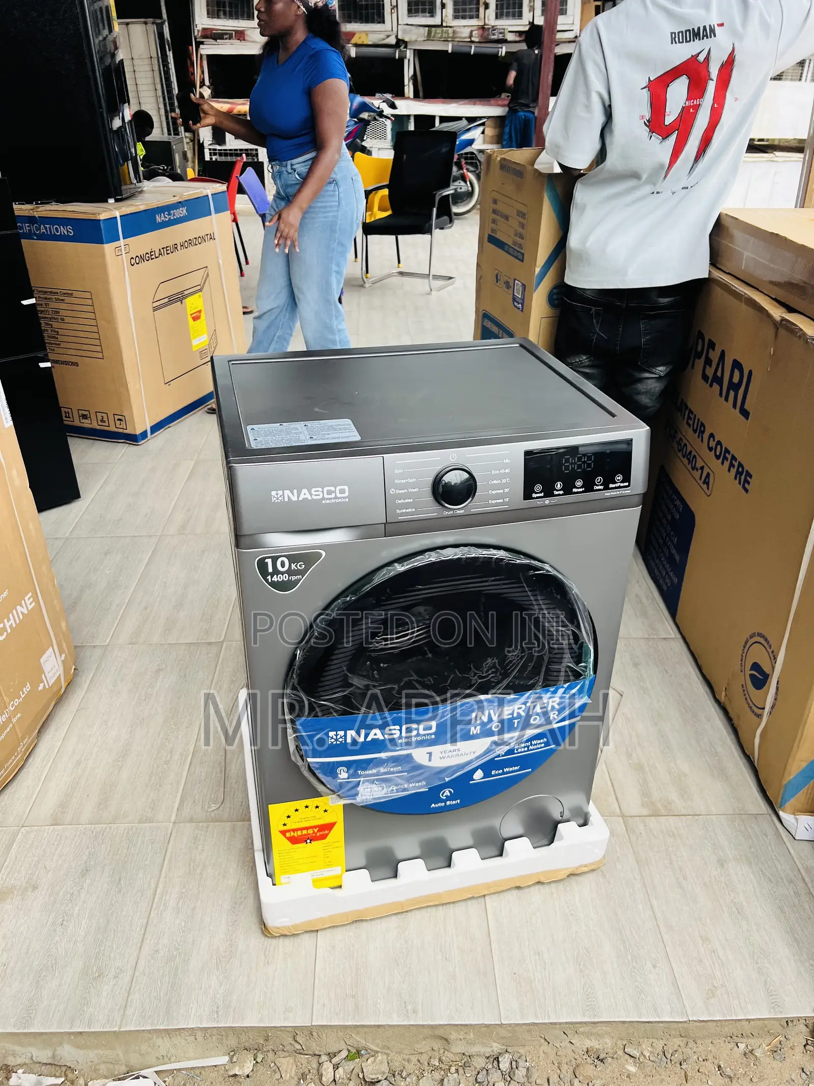 Order Unique Midea 10kg Front Load Washing Machine(Gray) 