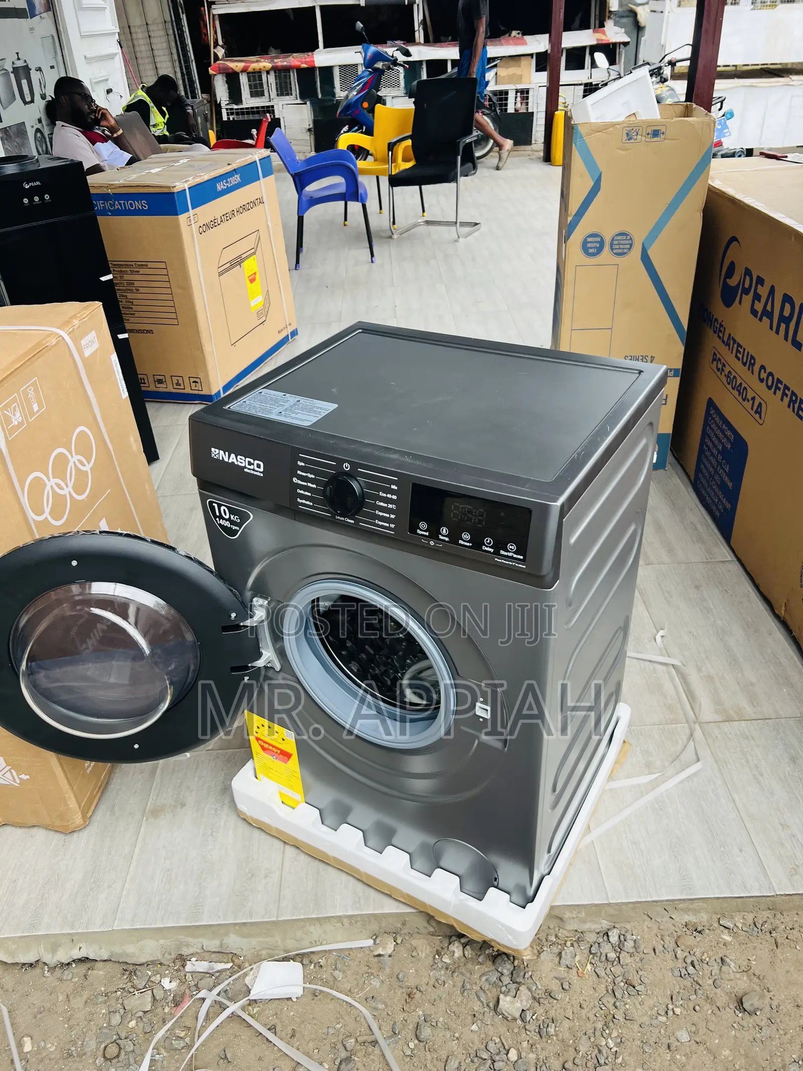 Get Premium Nasco 10kg Front Load Washing Machine(Gray) 