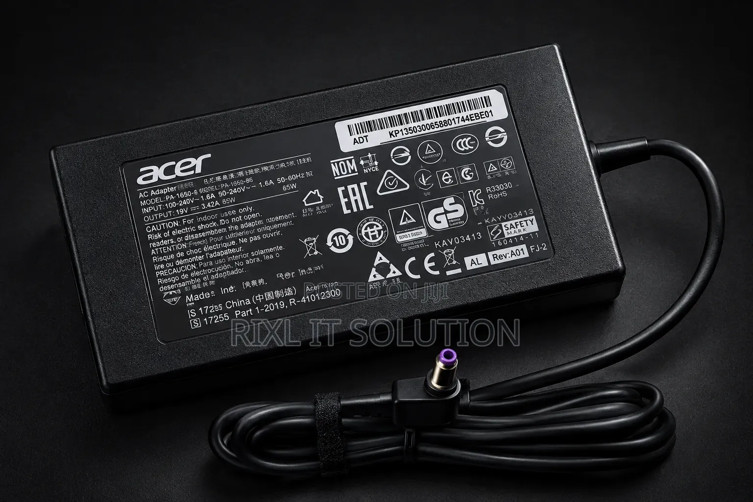 Original Acer 135W Laptop Charger 19V 7.1A 5.5x2.5mm DC Pin Adapter AC