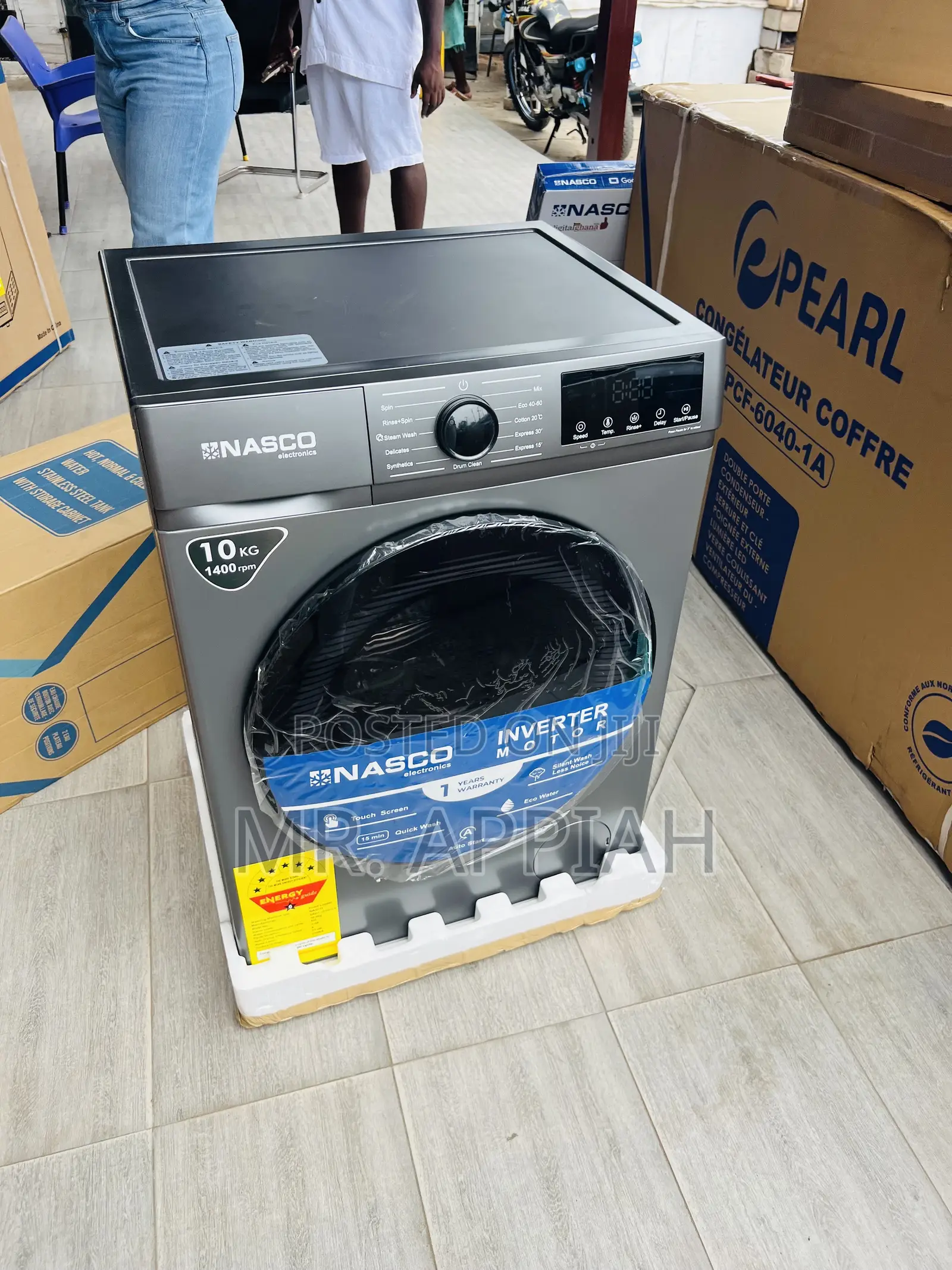 Order Classic Nasco 10kg Gray Front Load Washing Machine 