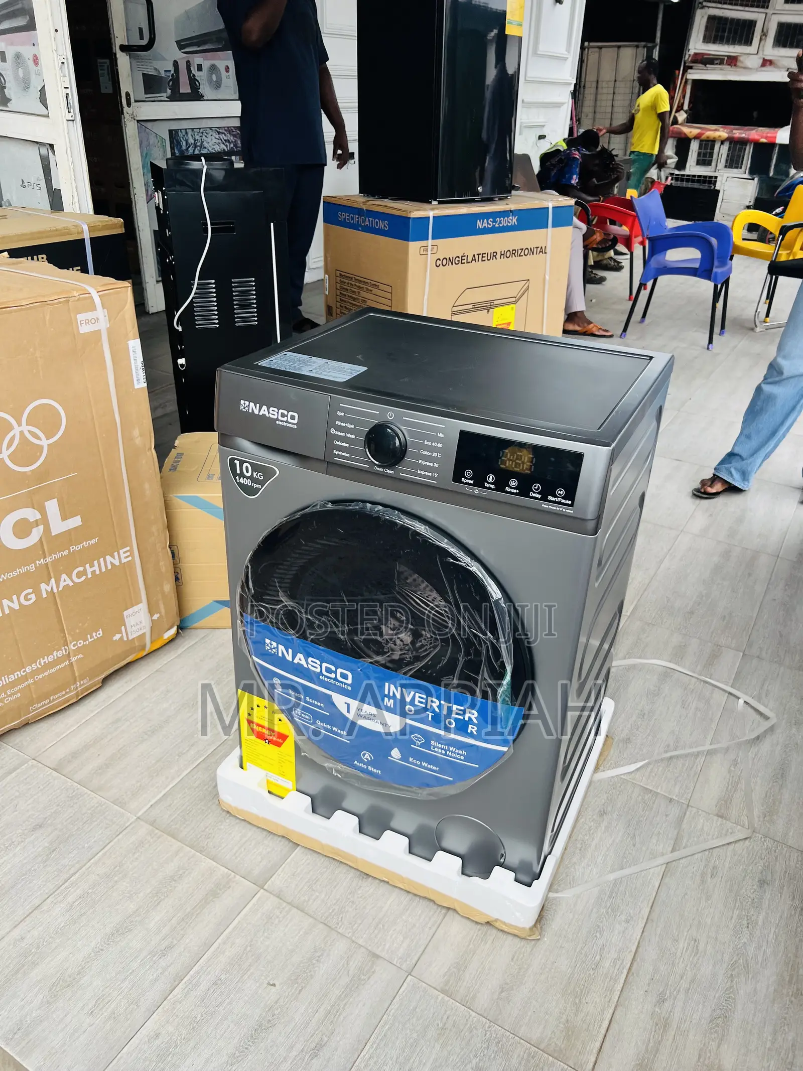 Order Classic Nasco 10kg Gray Front Load Washing Machine 