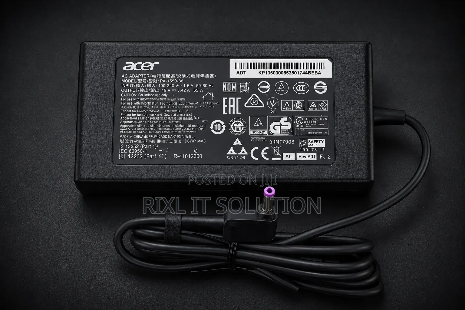 Brand New Original Acer 135W Charger 19V 7.1A Laptop Power Adapter AC!