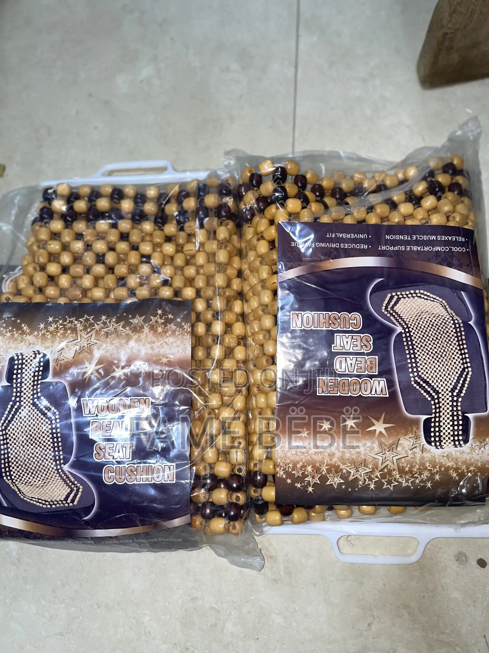 Wooden Bead Car Seat Cushion