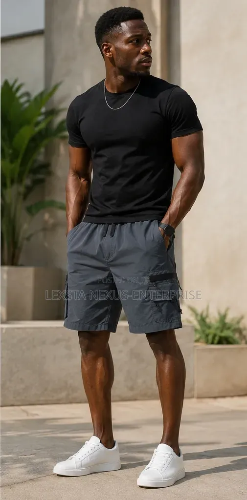 Cargo Shorts ( Black,Navy Green, Dark Grey Light Grey)