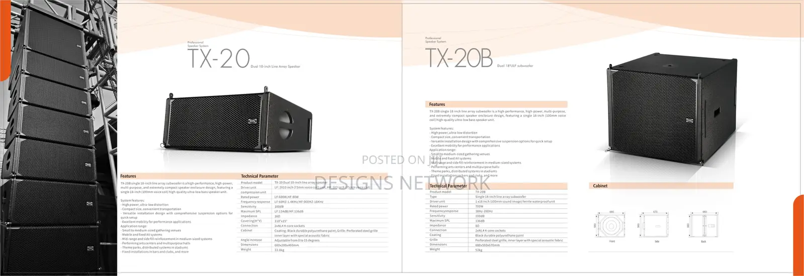 Linear Whole Row Speaker for Sale