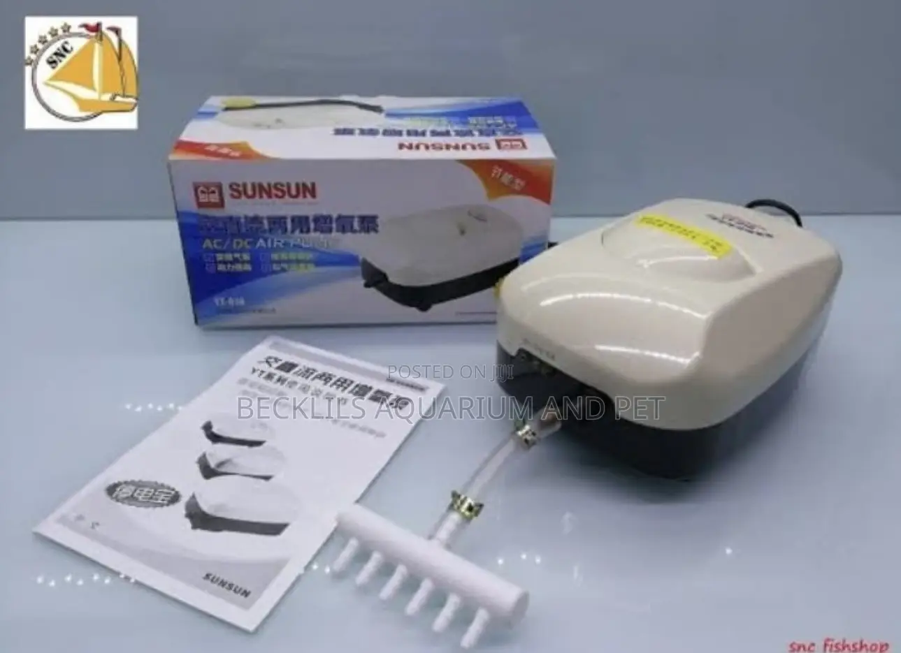 6 Outlets,Rechargable Aerators (Sunsun)