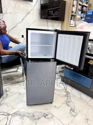 Lovely Design Nasco 2 Door Refrigerator(Gray)112L