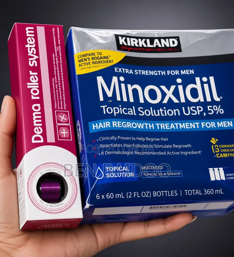 Kirkland Box and Derma Roller Hair Kit(Hair Loss Solution)