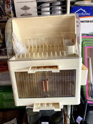 2 Layers Covered Dish Rack